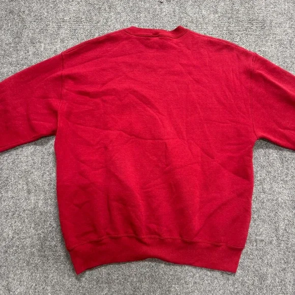VTG Russell Pullover Sweatshirt Men's XL Red Made In USA 90s Crewneck - Picture 2 of 5